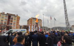 Mengen’de ilk doğal gaz ateşi yakıldı