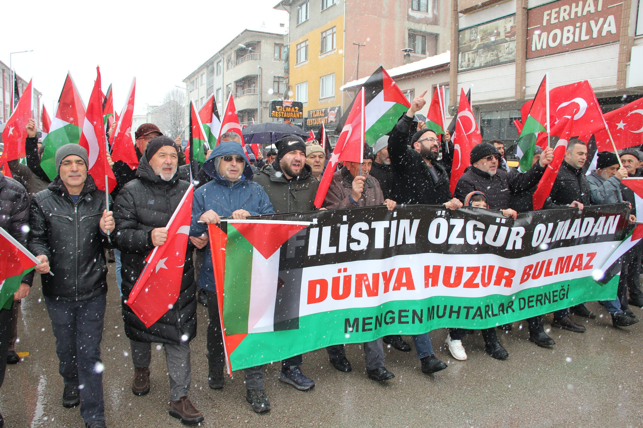 Mengen’de Filistin’e Destek İçin Miting ve Yürüyüş Düzenlendi 4 IMG 9885 scaled