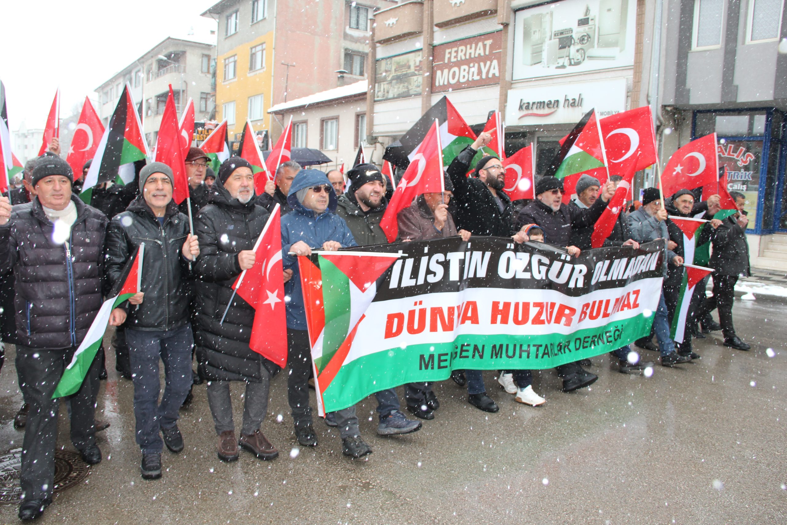 Mengen’de Filistin’e Destek İçin Miting ve Yürüyüş Düzenlendi 5 IMG 9886 scaled