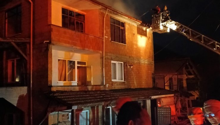 Köprübaşı köyünde yangın