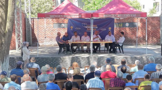 Mengen’de Halkla Buluşma: Başkan Vural Turan Soruları Yanıtladı