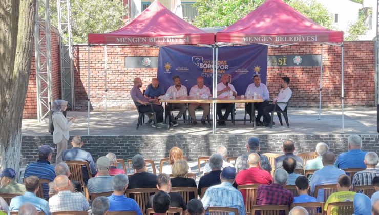Mengen’de Halkla Buluşma: Başkan Vural Turan Soruları Yanıtladı